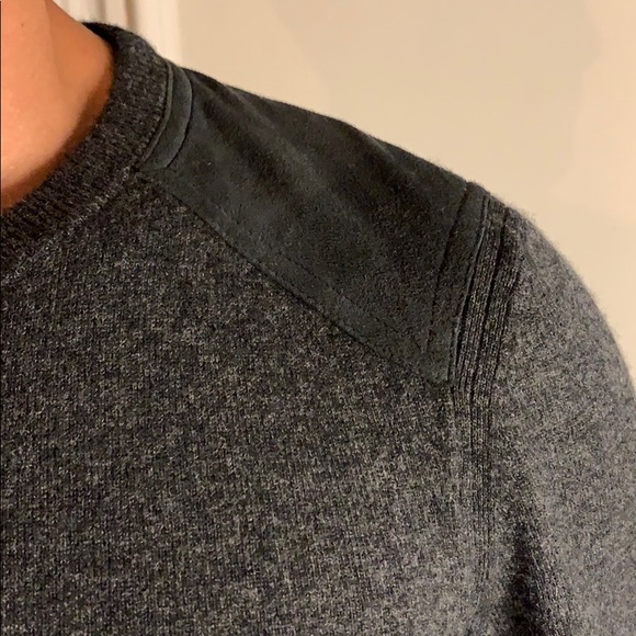 rag & bone wool and soft leather sweater - Picture 2 of 5